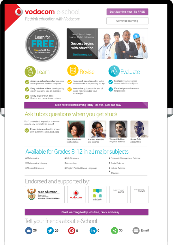 Vodacom user testing