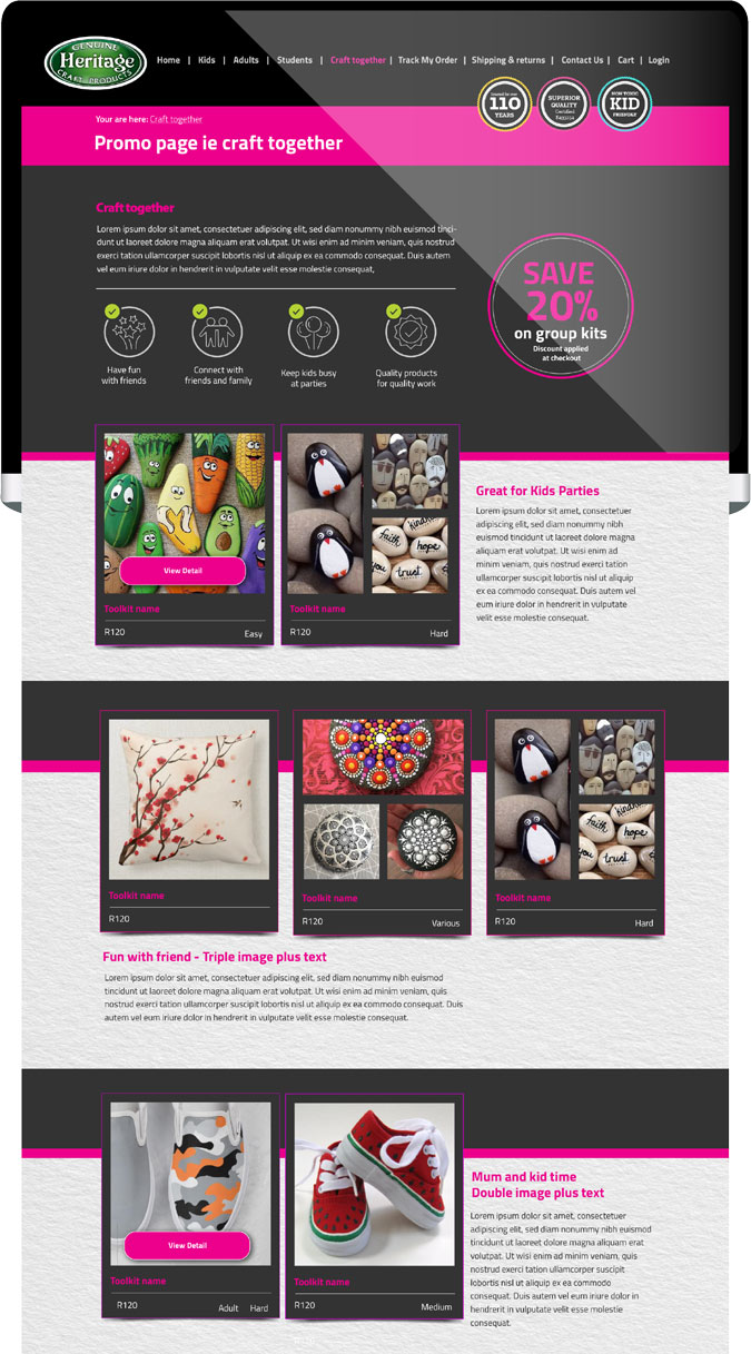 Heritage Craft Paint website